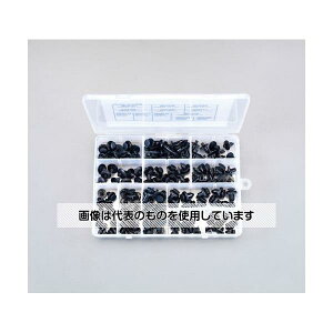 エスコ プッシュリベットクリップセット(12種) EA527CP-12 入数:1セット