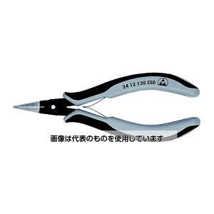KNIPEX 135mm 精密用プライヤー(ESD/平) EA537KV-1 入数:1個