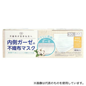 富士 不織布3層 内側ガーゼの不織布マスク 30枚入