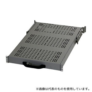 摂津金属工業 RASSH-700HDN1 重量用ストッパー付スライド棚 W480×H61.9×D700mm 12.8kg ブラック