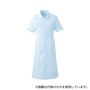 KAZEN 021-21 S ワンピース半袖 サックス S