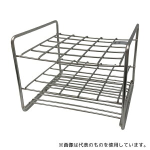 サンポー 21‐25H ステンレス試験管立 配列:5×5 サイズ:□23mm