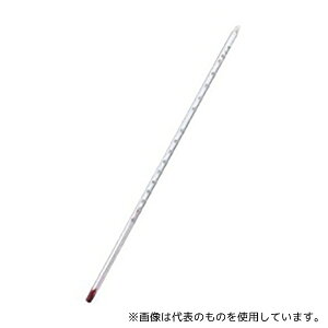 アズワン(AS ONE) 足長赤液棒状温度計 150℃ 450mm 1個