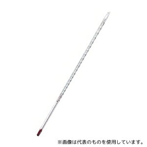 アズワン(AS ONE) 足長赤液棒状温度計 200℃ 450mm 1個