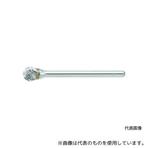 トラスコ中山 TB8B064S 超硬バー 球型 Φ6.4X刃長5.6X軸3 シングルカット