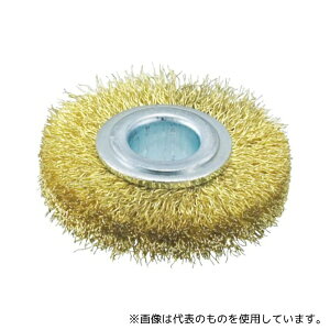トラスコ中山 TB-6314 ホイルブラシ 38X10mm穴 真鍮線 線径0.15