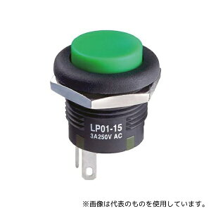 NKK�X�C�b�`�Y LP01-15CCKNS1M �v�b�V���{�^���X�C�b�` SPDT 3 A @ 250 V ac�A3 A @ 30 V dc On-(On) �p�l���}�E���g