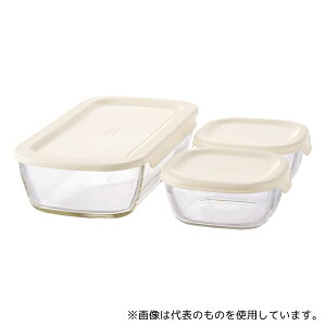 HARIO KSTL-S-2508-OW �X�^�b�L���O�ϔM�K���X�R���e�i S 3��×8�Z�b�g