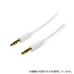 StarTech.com MU2MMMSWH �I�[�f�B�I�P�[�u�� �z���C�g 3�ɃX�e���I�~�j�v���O �I�X/ �I�X 2m