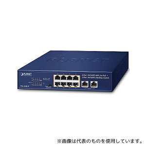 PLANET Technology FSD-1008HP PoE+�t�@�X�g�C�[�T�l�b�g�X�C�b�`���O�n�u 10�|�[�g