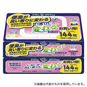 クレシア 80817 アクティ 良い香りに変わるおしりふき 1パック(72枚×2個入)