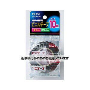 ELPA ビニールテープ10m ブラック PS-01NH(BK) 入数:1個