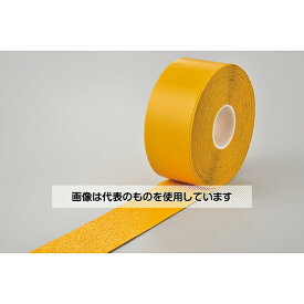 日本緑十字社 高耐久ラインテープ(反射+滑り止めタイプ) 黄 SVH-100Y 100mm幅×20m 両端テーパー構造 屋内外兼用 105233 入数：1巻