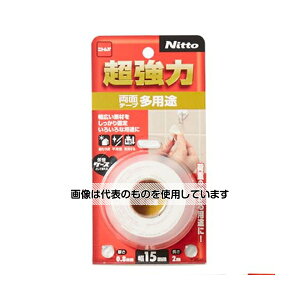 アズワン(AS ONE) 15mmx2.0m 両面テープ・超強力(多用途) EA944MF-241 入数:1巻