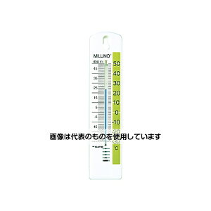 佐藤計量器製作所 カラー寒暖計ミルノ(広告用)グリーン 1516-30 入数:1セット