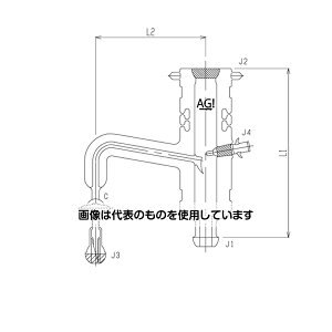 旭製作所 気相サンプリングアダプター A ガラスコック メッキ付 70/50 250mm 3582-KE-L-P 入数:1個