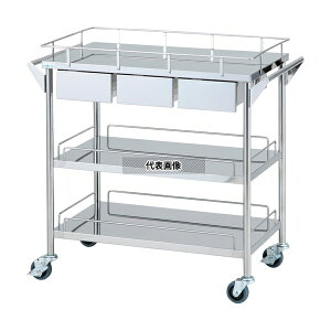 �i�r�X(�A�Y����) SW-3HS �X�e�����X�O���[���J�[�g(�É��^�C�v)3�i ���o�t(3��)870×450×835mm