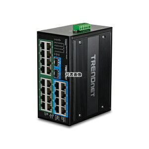 TRENDnet TI-PG262 26�|�[�g �����^�Y�Ɨp�M�K�r�b�g PoE+ DIN���[���X�C�b�`