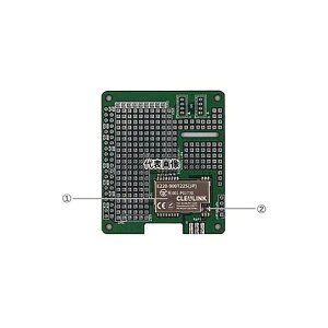 �N���A�����N�e�N�m���W�[ DTH-RPLR-LA Raspberry Pi 3/4�pLoRa HAT(SMA�[�q/�s���\�P�b�g�����O������)