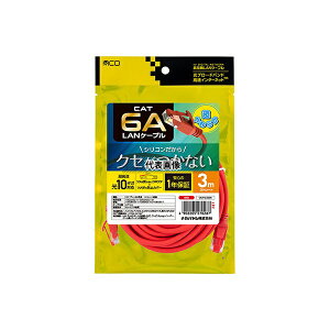 �i�J�o���V C6A-SL030R CAT.6A LAN�P�[�u�� �V���R���핢 3m ���b�h