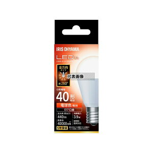 �A�C���X�I�[���} LDA4L-G-E17/W-4T10 LED�d�� E17 �S���� 40�`���� �d���F