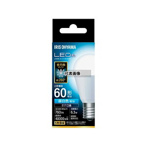 �A�C���X�I�[���} LDA6N-G-E17/W-6T10 LED�d�� E17 �S���� 60�`���� �����F