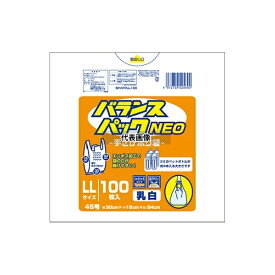 オルディ BP-NTPLL-100 バランスパックネオ手提袋LL乳白 1ケース(100枚×20パック)