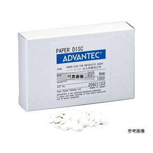 ADVANTEC 49005040 �y�[�p�[�f�B�X�N ���� 6mm 1��(1000����)
