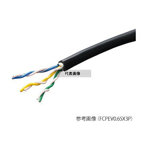 �L���d�� FCPEV 0.9X3P ���F���ʃ|���G�`�����≏�r�j���V�[�X�P�[�u�� 50m
