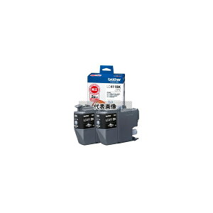 �u���U�[ LC411BK-2PK �y�u���U�[�����z �C���N�J�[�g���b�W �u���b�N2�p�b�N �Ή��^��:DCP-J926N�AMFC-J904N�AMFC-J739DN�AMFC-J939DN��
