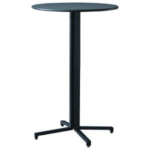 東谷 ダイニングテーブル カフェテーブル 幅60cm 2人用 おしゃれ 丸型 円形 スチール 北欧 モダン PT-332BK