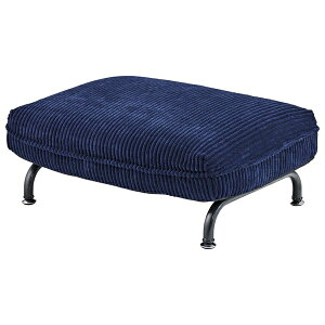 東谷 オットマン ソファー ソファ 座椅子 足置き 1人掛け 1人用 コーデュロイ インダストリアル ネイビー RKC-435NV