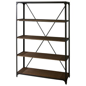 東谷 ワイドラック4段 収納棚 シェルフ スチール ディスプレイ棚 オープンラック 本棚 おしゃれ シンプル ブラック DIS-939BK