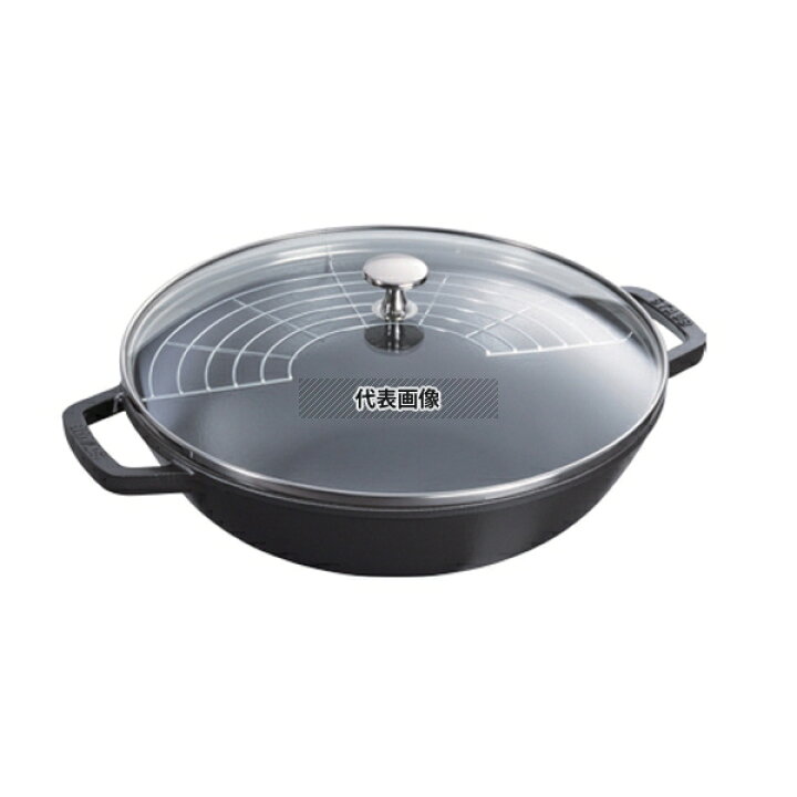 楽天市場】STAUB(ストウブ) ビュッフェパン 30cm ブラック 40511-344 