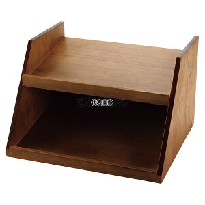 EBM(江部松) 木製 オーガナイザーボックス用スタンド 2段3列 茶 422×372×H274 ビュッフェ関連 No.1151420