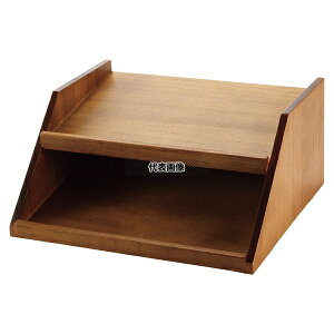 江部松商事 木製 カトラリーボックス用台 2段4列 茶 411×367×H193 ビュッフェ関連 No.1151450