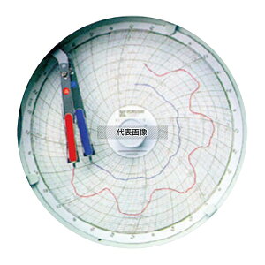 温湿度記録計 温湿きろく君 KC10-WW (8日用) 200×200×H60 温度計 No.5525900