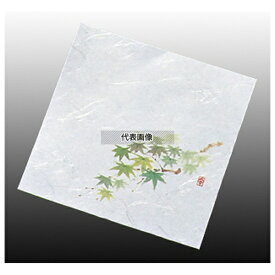 盛彩 ニュー四季懐紙 4寸 (100枚入) NS-19 グリーンモミジ (5月~7月) 120×120 懐紙 No.5905700