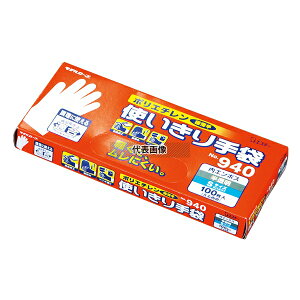 エステー ディスポ手袋 No.940 (100枚入) S クリア 全長:280 手袋 No.7375111