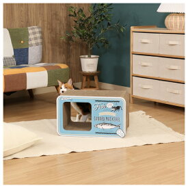 不二貿易 猫の爪とぎ 缶詰(68129) 猫 爪研ぎ ペット用品 猫用品 段ボール おしゃれ【在庫有り】