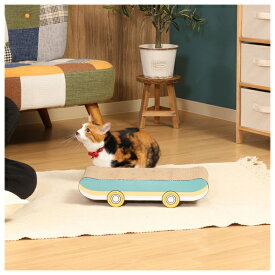 不二貿易 猫の爪とぎ スケボー(68132) 猫 爪研ぎ ペット用品 猫用品 段ボール おしゃれ【在庫有り】