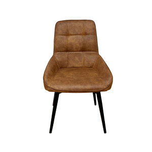 後藤家具物産 ダイニングチェアー DC-RKKA-BR ルッカ PU生地 回転式 ブラウン 2脚入 GY色 スチール脚 | チェア 回転チェアー 2脚 回転式 ダイニング