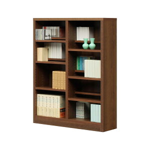 後藤家具物産 コミックシェルフ CC-00-90L-BR 本棚 国産 完成品 大川家具 幅90cm 高120cm ブラウン | ブラウン 雑誌 幅90cm リビング 書斎 日本製 本棚