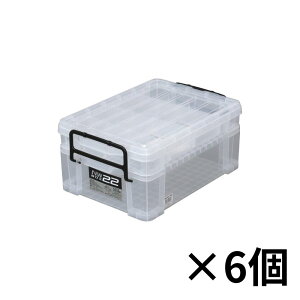 ケース販売 6size JEJアステージ NWボックス |収納ケース 工具箱 工具入れ 小物入れ クリア 防災 おしゃれ おすすめ コンテナ 人気 収納ボックス スタッキング バックル付き フタ付き 仕切板 小