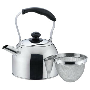 2025新商品 バリティ ステンレス製広口ケットル3.0L(茶こしアミ付) | 茶こしアミ付 バリティ パール金属 やかん ケトル 広口 ケットル ステンレス製 ステンレス製広口ケットル3