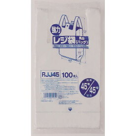 ＼レビュー特典有／ジャパックス レジ袋レギュラー西日本45号 RJJ-45 [単品内容量/100枚]×1個 | レジ袋 業務用 レジ袋 強力 レジ袋 乳白色 ジャパックス スタンダード レジ袋 おすそわけ 袋 買い物袋 便利 ショッピングバッグ プラスチック袋
