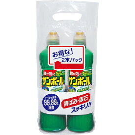 ＼レビュー特典有／大日本除虫菊 サンポールV 2本パック [単品内容量/500ml]×1個 | KINCHO サンポール トイレ洗剤 除菌 洗浄 酸性洗剤 トイレ掃除 トイレ用洗剤 便器洗浄 スミズミノズル さわやかな香り グリーン液 トイレクリーナー