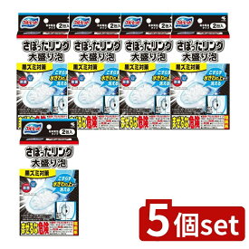 ＼レビュー特典有／【5個セット】 小林製薬 ブルーレット さぼったリング大盛泡 [単品内容量/2個] | ブルーレット トイレ洗剤 掃除用品 トイレ用洗剤 トイレ用消臭剤 ウイルス除去 除菌剤 大盛り泡 便器洗浄 簡単掃除 洗浄剤 界面活性剤 塩素系洗剤 発泡剤
