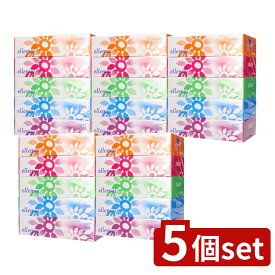 ＼レビュー特典有／【5個セット】 カミ商事 エルモア ティシュー (5個ポリ) [単品内容量/5個] | エルモア ティッシュ エルモア ティシュー ボックスティッシュ バルプティッシュ ソフトティッシュ ピュアパルプ ティシューペーパー 持ち運び便利