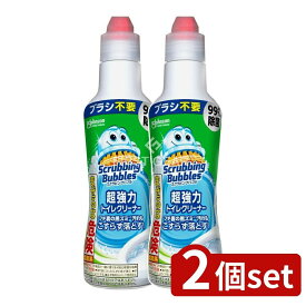 ＼レビュー特典有／【2個セット】 ジョンソン スクラビングバブル 超強力トイレクリーナー [単品内容量/400g] | スクラビングバブル トイレクリーナー トイレ洗剤 トイレ掃除 除菌 洗浄 強力 トイレ用洗剤 お掃除グッズ ジェルタイプ トイレ消臭 掃除用洗剤